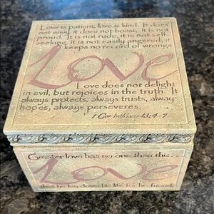 Decorative Love Quote Box